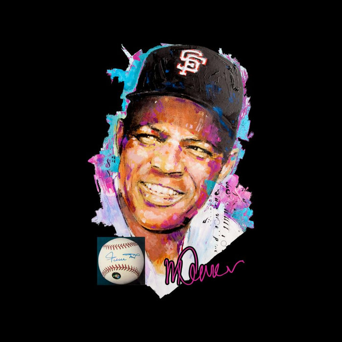 Sidney Maurer Original Portrait Of Willie Mays Men's Varsity Jacket