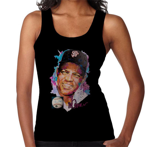 Sidney Maurer Original Portrait Of Willie Mays Women's Vest