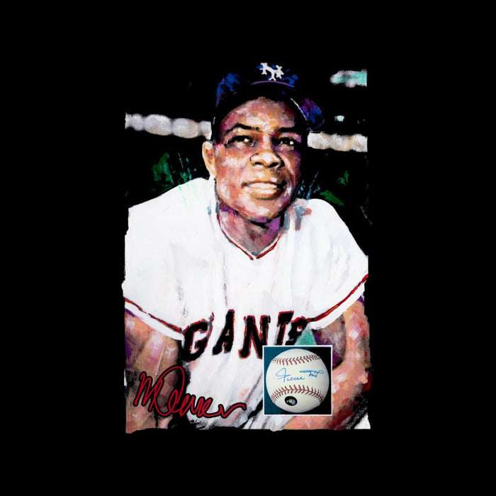 Sidney Maurer Original Portrait Of Giants Star Willie Mays Men's Vest