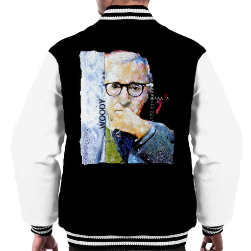 Sidney Maurer Original Portrait Of Director Woody Allen Men's Varsity Jacket
