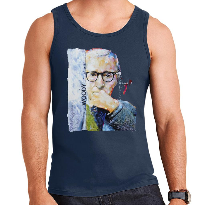 Sidney Maurer Original Portrait Of Director Woody Allen Men's Vest