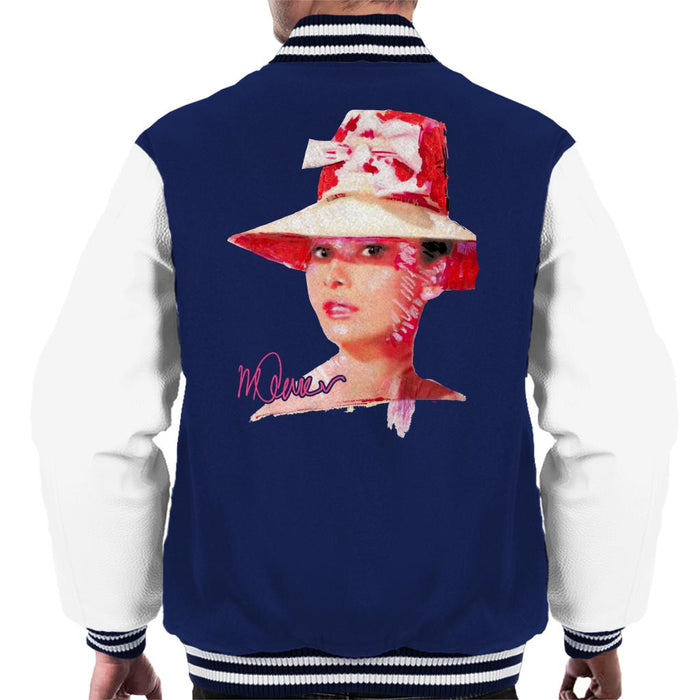 Sidney Maurer Original Portrait Of Movie Star Audrey Hepburn Men's Varsity Jacket