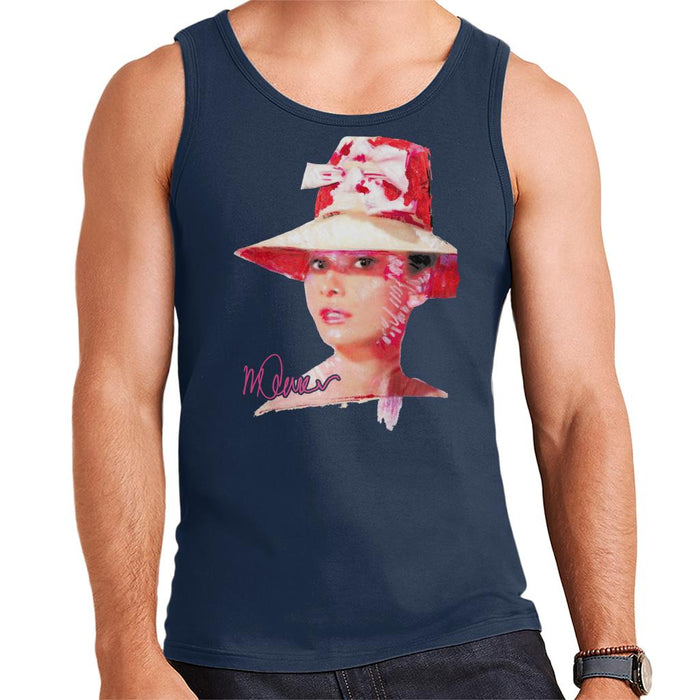 Sidney Maurer Original Portrait Of Movie Star Audrey Hepburn Men's Vest