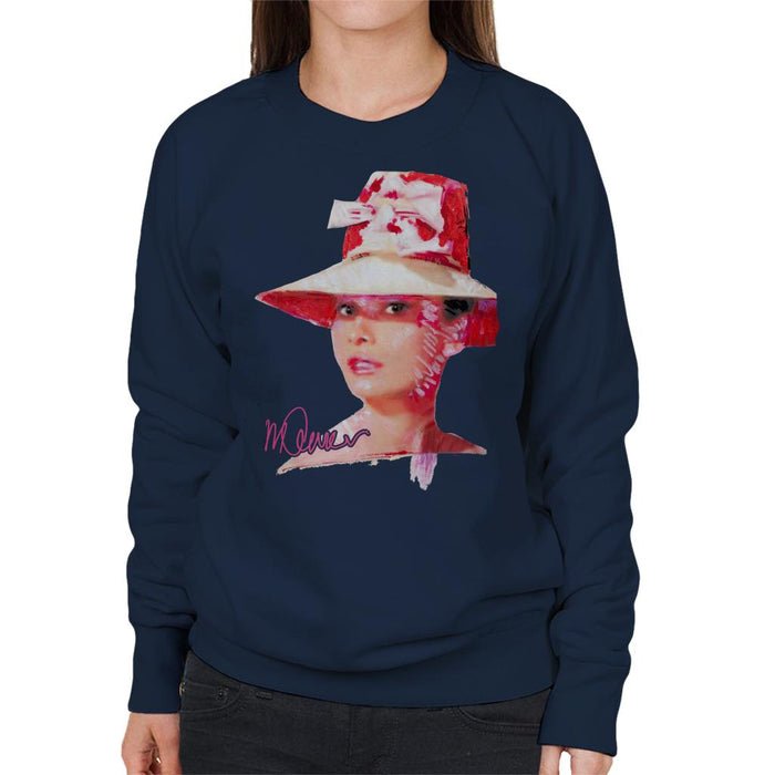 Sidney Maurer Original Portrait Of Movie Star Audrey Hepburn Women's Sweatshirt