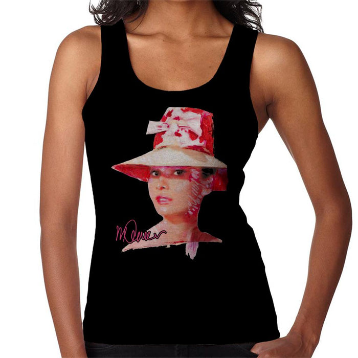 Sidney Maurer Original Portrait Of Movie Star Audrey Hepburn Women's Vest