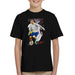 Sidney Maurer Original Portrait Of Cristiano Ronaldo Dribbling A Football Kid's T-Shirt
