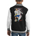 Sidney Maurer Original Portrait Of Cristiano Ronaldo Dribbling A Football Kid's Varsity Jacket