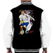 Sidney Maurer Original Portrait Of Cristiano Ronaldo Dribbling A Football Men's Varsity Jacket