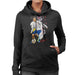 Sidney Maurer Original Portrait Of Cristiano Ronaldo Dribbling A Football Women's Hooded Sweatshirt
