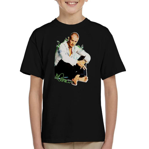Sidney Maurer Original Portrait Of David Beckham Shaved Head Kid's T-Shirt
