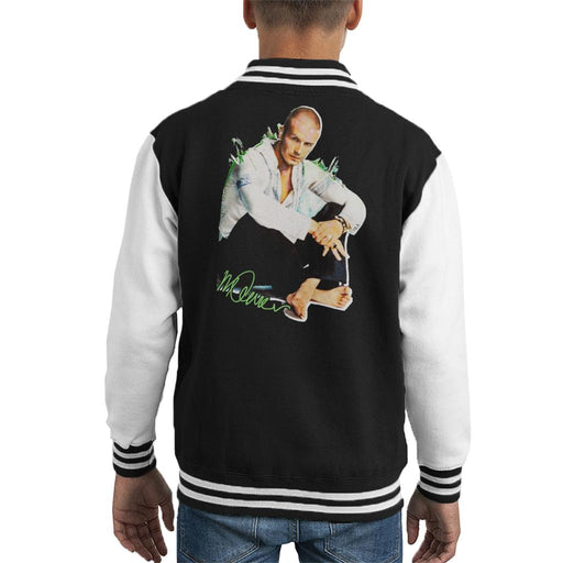 Sidney Maurer Original Portrait Of David Beckham Shaved Head Kid's Varsity Jacket