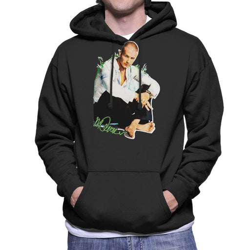 Sidney Maurer Original Portrait Of David Beckham Shaved Head Men's Hooded Sweatshirt