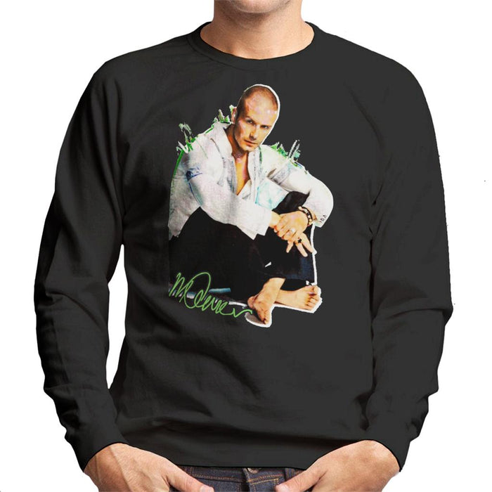 Sidney Maurer Original Portrait Of David Beckham Shaved Head Men's Sweatshirt
