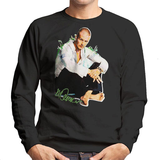 Sidney Maurer Original Portrait Of David Beckham Shaved Head Men's Sweatshirt
