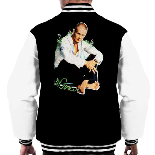 Sidney Maurer Original Portrait Of David Beckham Shaved Head Men's Varsity Jacket