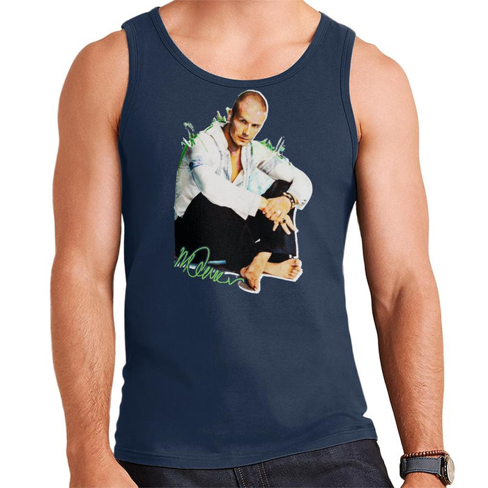 Sidney Maurer Original Portrait Of David Beckham Shaved Head Men's Vest