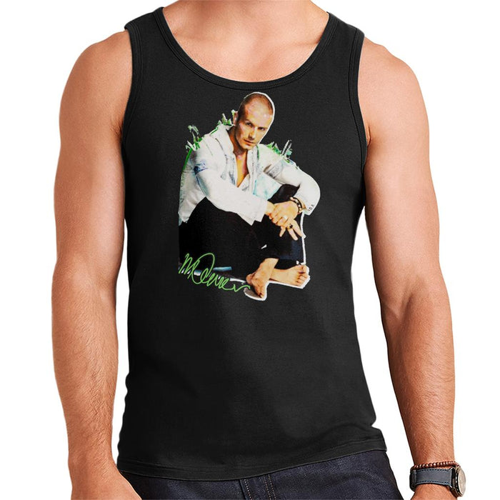 Sidney Maurer Original Portrait Of David Beckham Shaved Head Men's Vest