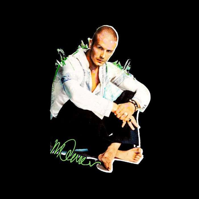 Sidney Maurer Original Portrait Of David Beckham Shaved Head Men's Varsity Jacket