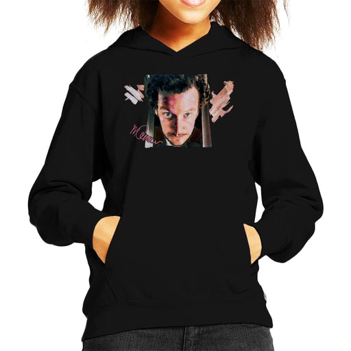 Sidney Maurer Original Portrait Of Daniel Stern As Wet Bandit Harry Home Alone Kid's Hooded Sweatshirt