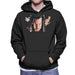 Sidney Maurer Original Portrait Of Daniel Stern As Wet Bandit Harry Home Alone Men's Hooded Sweatshirt