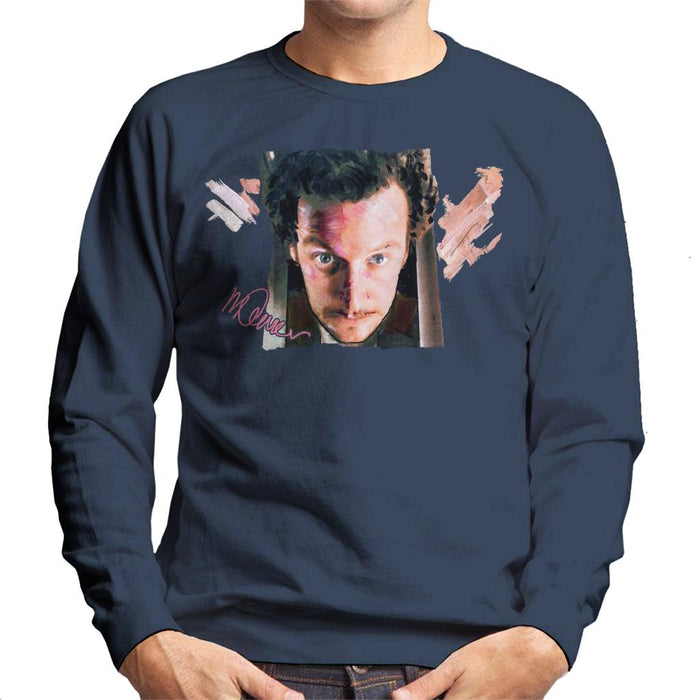 Sidney Maurer Original Portrait Of Daniel Stern As Wet Bandit Harry Home Alone Men's Sweatshirt