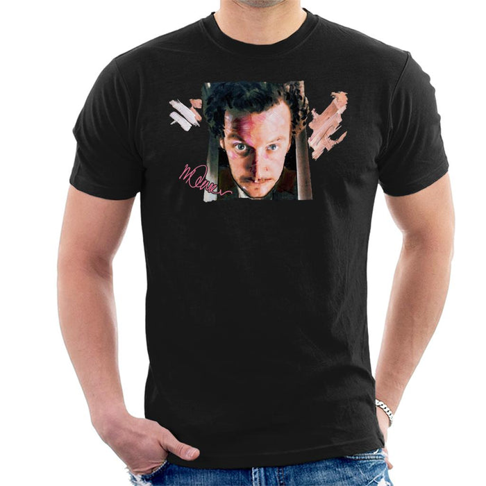 Sidney Maurer Original Portrait Of Daniel Stern As Wet Bandit Harry Home Alone Men's T-Shirt