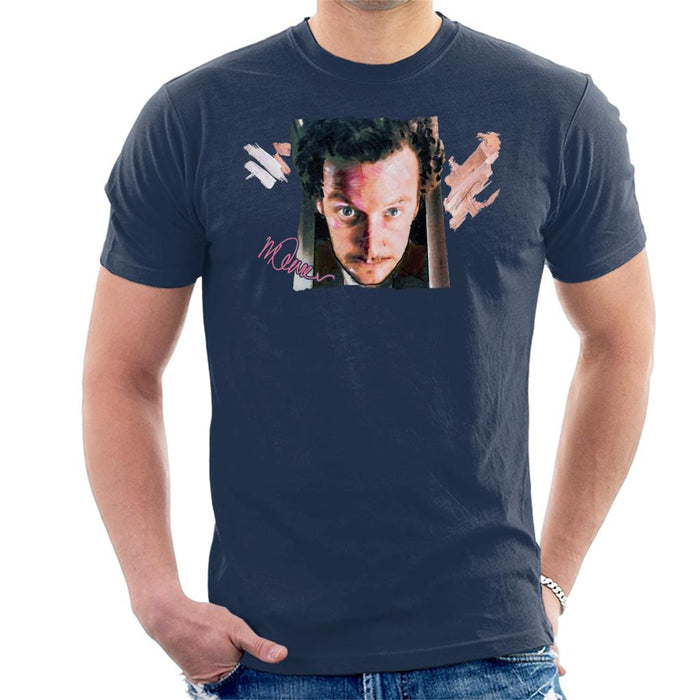Sidney Maurer Original Portrait Of Daniel Stern As Wet Bandit Harry Home Alone Men's T-Shirt