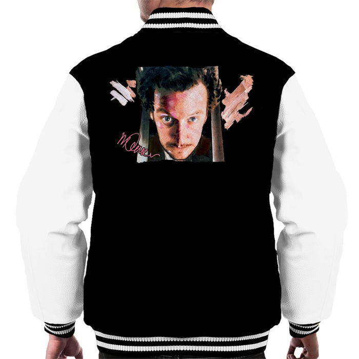 Sidney Maurer Original Portrait Of Daniel Stern As Wet Bandit Harry Home Alone Men's Varsity Jacket