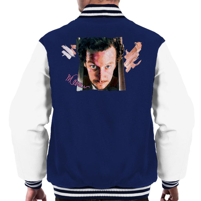 Sidney Maurer Original Portrait Of Daniel Stern As Wet Bandit Harry Home Alone Men's Varsity Jacket
