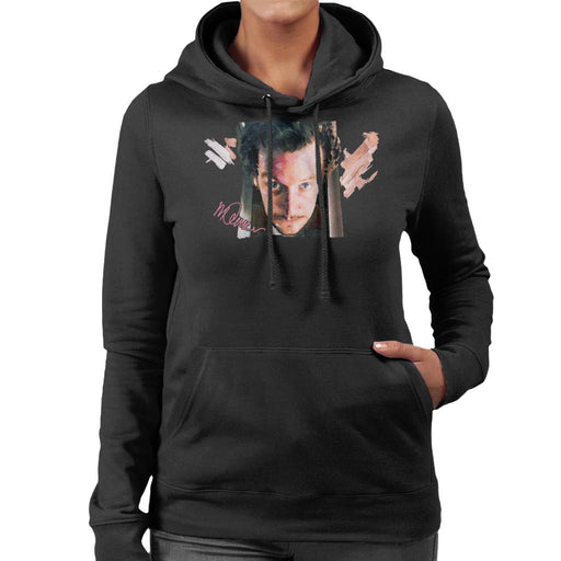 Sidney Maurer Original Portrait Of Daniel Stern As Wet Bandit Harry Home Alone Women's Hooded Sweatshirt