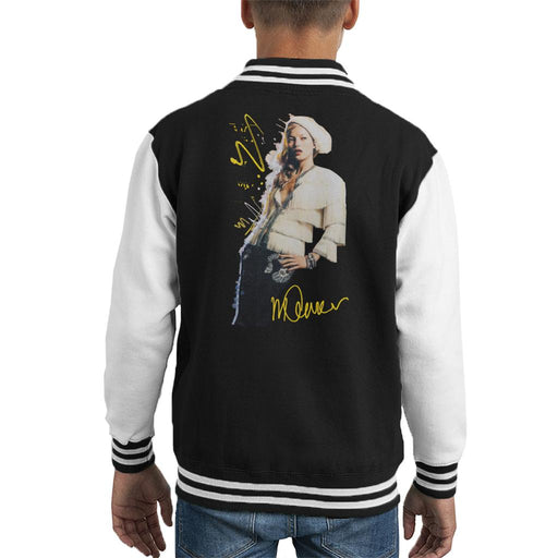 Sidney Maurer Original Portrait Of Supermodel Kate Moss Kid's Varsity Jacket