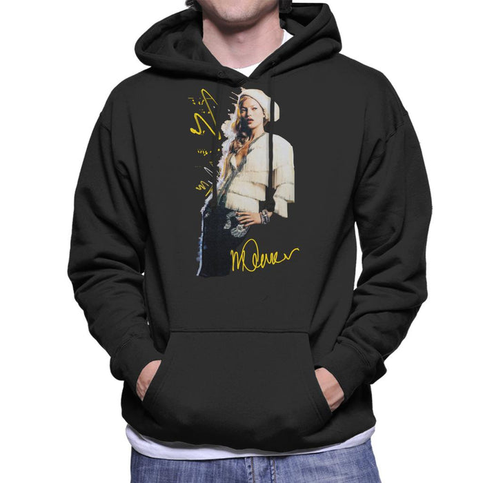 Sidney Maurer Original Portrait Of Supermodel Kate Moss Men's Hooded Sweatshirt
