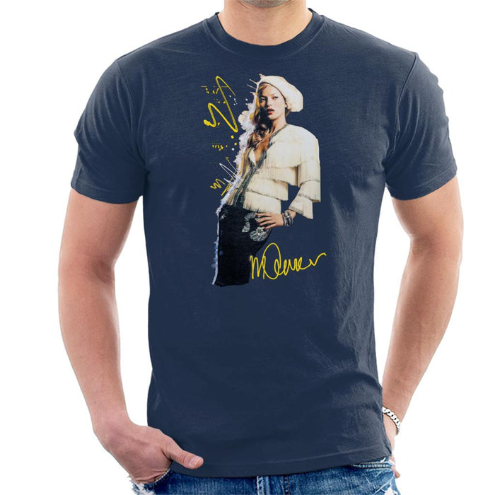Sidney Maurer Original Portrait Of Supermodel Kate Moss Men's T-Shirt