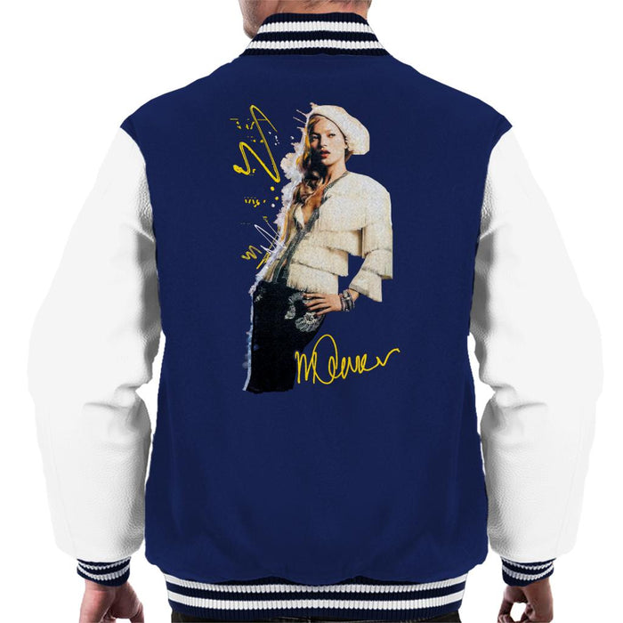 Sidney Maurer Original Portrait Of Supermodel Kate Moss Men's Varsity Jacket