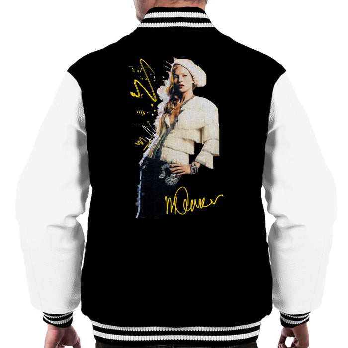 Sidney Maurer Original Portrait Of Supermodel Kate Moss Men's Varsity Jacket