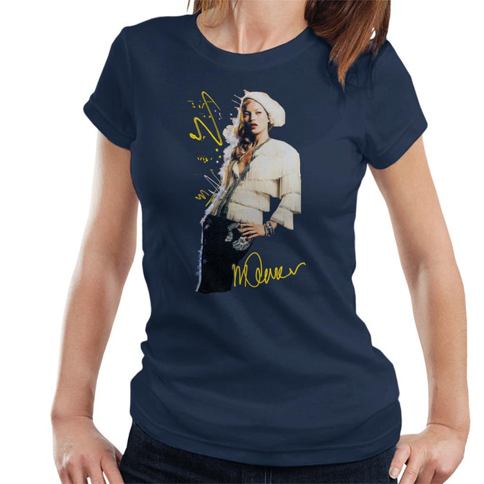 Sidney Maurer Original Portrait Of Supermodel Kate Moss Women's T-Shirt