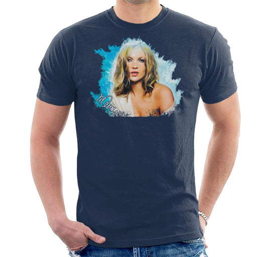 Sidney Maurer Original Portrait Of Kate Moss Pastel Blue Men's T-Shirt