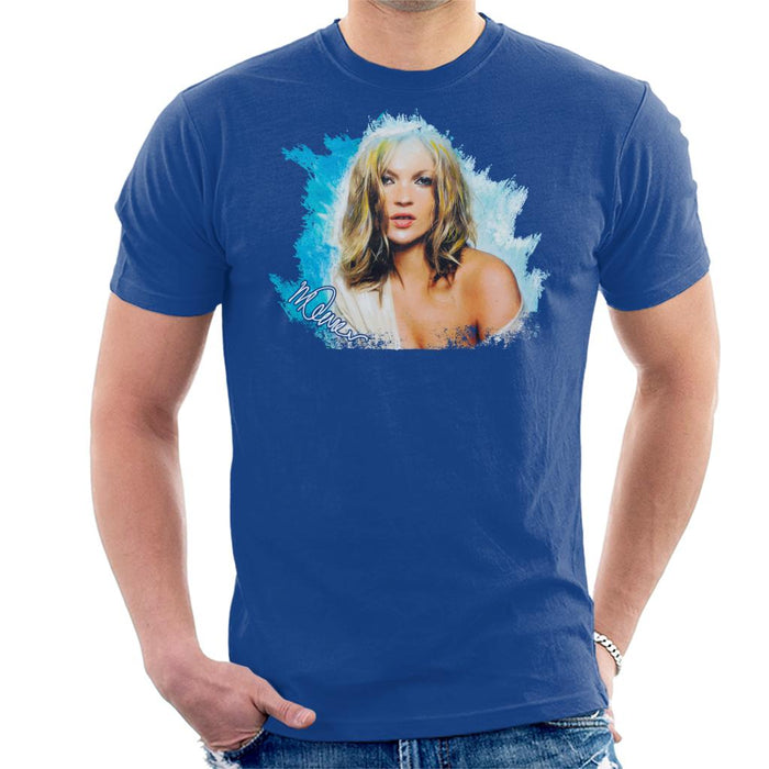 Sidney Maurer Original Portrait Of Kate Moss Pastel Blue Men's T-Shirt