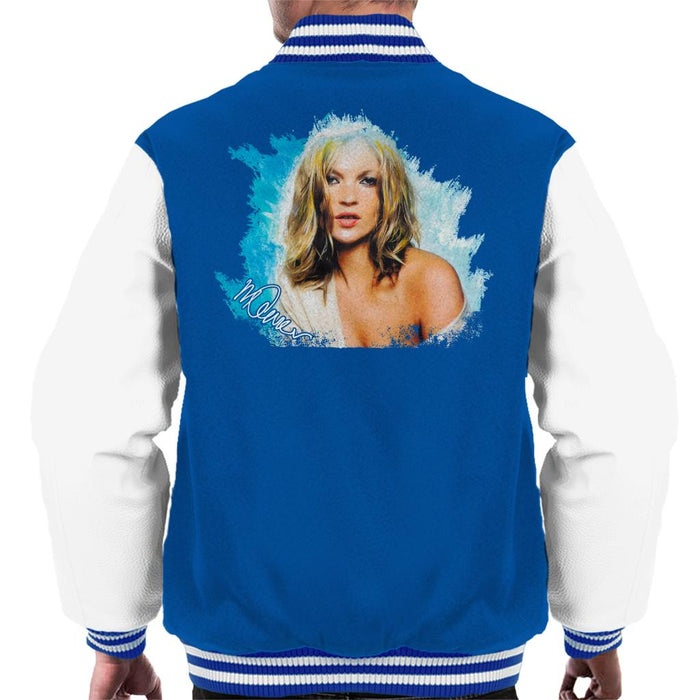 Sidney Maurer Original Portrait Of Kate Moss Pastel Blue Men's Varsity Jacket