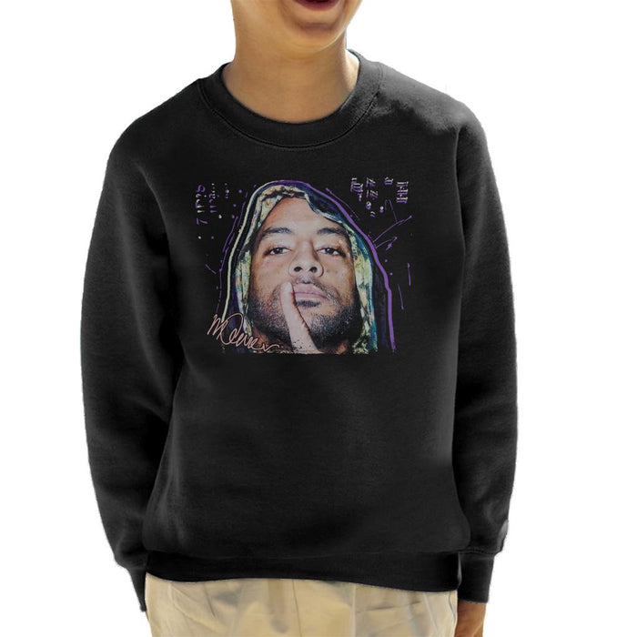 Sidney Maurer Original Portrait Of Rapper Booba Kid's Sweatshirt