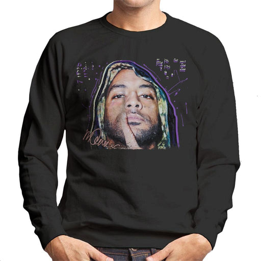 Sidney Maurer Original Portrait Of Rapper Booba Men's Sweatshirt