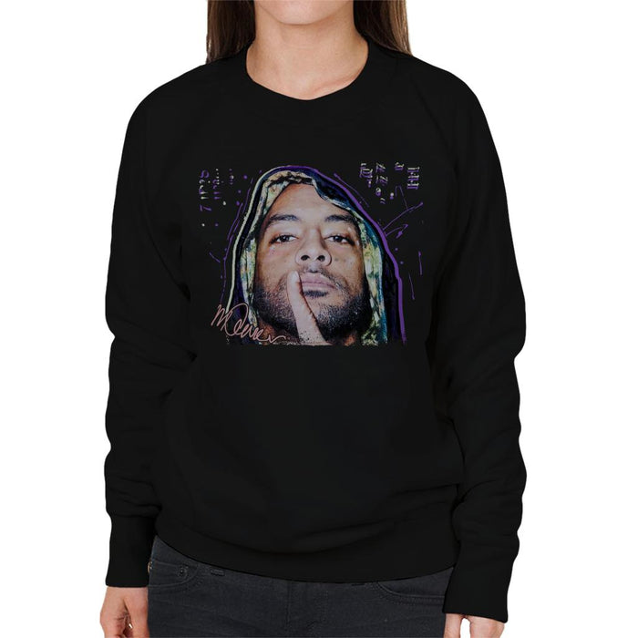 Sidney Maurer Original Portrait Of Rapper Booba Women's Sweatshirt