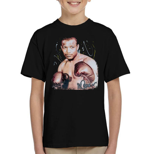 Sidney Maurer Original Portrait Of Sugar Ray Leonard Kid's T-Shirt