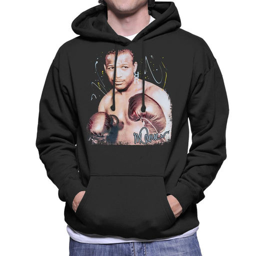 Sidney Maurer Original Portrait Of Sugar Ray Leonard Men's Hooded Sweatshirt