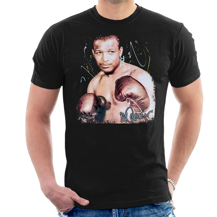 Sidney Maurer Original Portrait Of Sugar Ray Leonard Men's T-Shirt