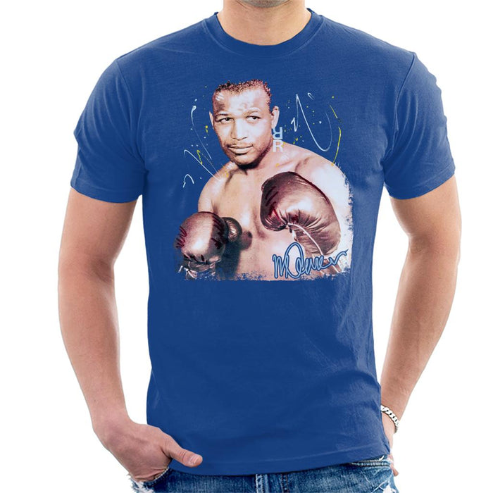 Sidney Maurer Original Portrait Of Sugar Ray Leonard Men's T-Shirt
