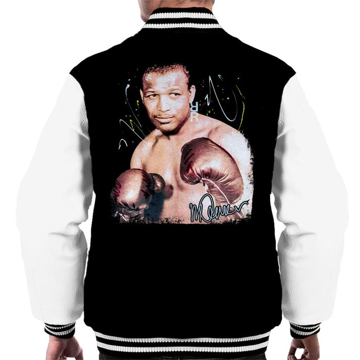 Sidney Maurer Original Portrait Of Sugar Ray Leonard Men's Varsity Jacket
