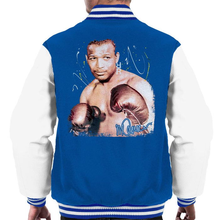 Sidney Maurer Original Portrait Of Sugar Ray Leonard Men's Varsity Jacket