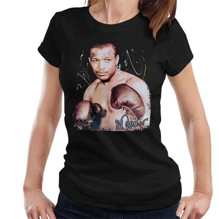Sidney Maurer Original Portrait Of Sugar Ray Leonard Women's T-Shirt