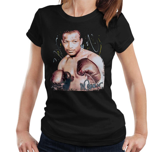 Sidney Maurer Original Portrait Of Sugar Ray Leonard Women's T-Shirt